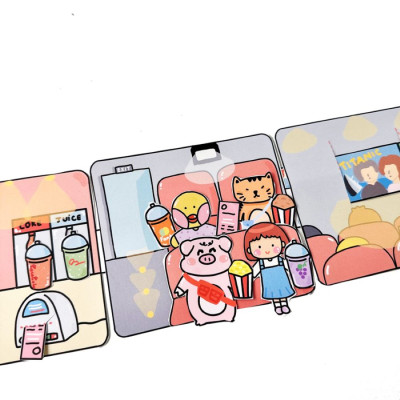 Bộ Tranh Tương Tác Cô Tiên Xanh - Rạp Chiếu Phim