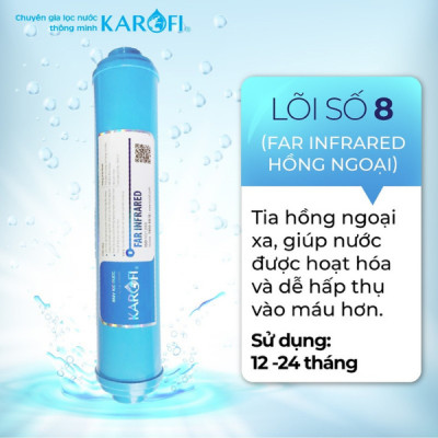LÕI LỌC KAROFI SỐ 8 - LÕI HỒNG NGOẠI XA (FAR INFRARED) - Hàng Chính Hãng