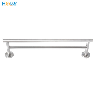 Giá treo khăn tắm quần áo có 2 thanh inox 304 Hobby Home Decor 2TT60
