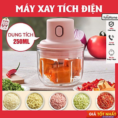 Máy Xay Mini Tỏi Ớt Máy Xay Tỏi Ớt Đa Năng Sạc Điện Máy Xay Mini Cầm Tay Dung Tích 250ml Máy Xay Mini Sạc Điện Có Cổng Sạc Usb, Nhỏ Gọn Tiện Ích Dễ Sử Dụng Xay Hành Tỏi Rau Củ Quả - Hàng nhập khẩu