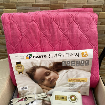 Đệm điện (135x180cm, 110-220v, 200w) chất liệu nhung hàng nhập khẩu hàn quốc