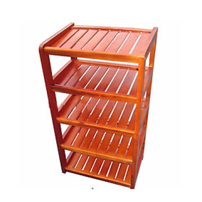 Kệ Giày Dép 5 Tầng Dài 45 cm Gỗ Cao Su