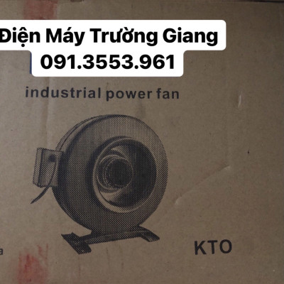 Quạt hút thông gió nối ống chính hãng KTO phi 200mm - Quạt nối ống chất liệu sắt siêu bền bỉ, êm ái