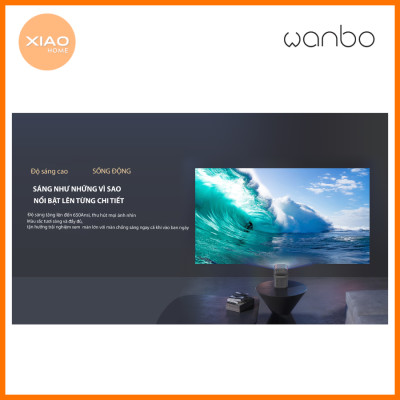Máy Chiếu Wanbo T6R Max Full HD - Độ Phân Giải 1080P, Hỗ Trợ 4K Mượt Mà - Hàng Chính Hãng
