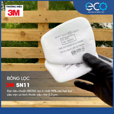 Mặt nạ phòng độc 3M 6100/ 6200 với phin lọc 6001 kết hợp tấm lọc bụi 5N11 cùng nắp giữ 501