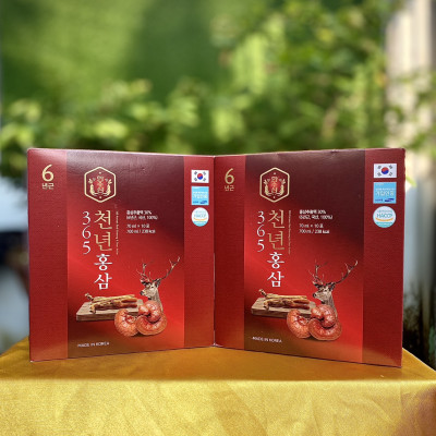 Nước hồng sâm nhung hươu linh chi hộp 70ml * 20 gói - Sức khỏe từ thiên nhiên