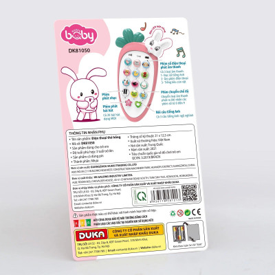 Đồ chơi Điện Thoại Thỏ Hồng Duka