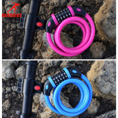 Khóa xe đạp dây lõi thép 5 số dài 120cm – Chọn Màu – Bộ Khóa Xe Máy Thông Minh Chống Trộm Cao Cấp Chính Hãng dododios