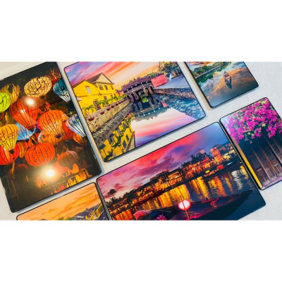 (CÓ ẢNH THẬT) Tranh treo tường Hội An 10 trang trí quán ăn, nhà hàng kèm đinh treo