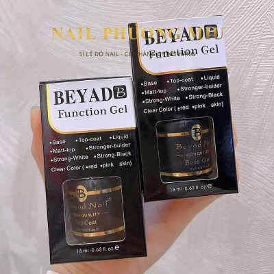 Base Top Beyad Sơn Gel Liên Kết Và Top Phủ Bóng Móng Chai 18ml Làm Nail Bền Đẹp Nữ Women