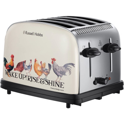 Máy Nướng Bánh Mì Russell Hobbs Rise & Shine 25780 4 Lát Màu Kem Hàng chính hãng
