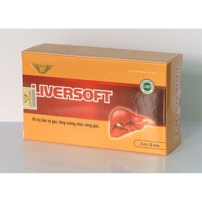 Viên uống Giải độc gan Liversoft Vinh Thịnh Vượng VV, hộp 30v
