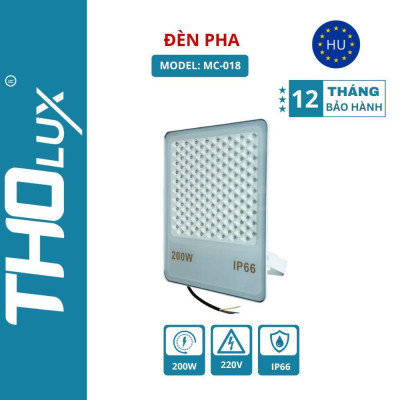 Đèn pha MC-018 Tholux 200W. Đèn led LED ngoài trời Chống nước IP66