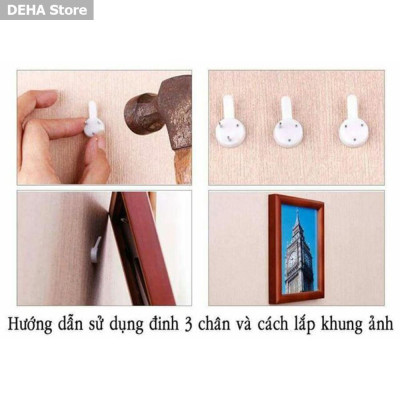 Tranh treo tường tráng gương tri ân thầy cô 2 tặng kèm đinh 3 chân