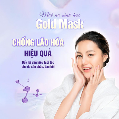 Combo 3 Mặt nạ sinh học BESKINATY Gold Bio Mask chống lão hóa phục hồi da hiệu quả Hàn Quốc