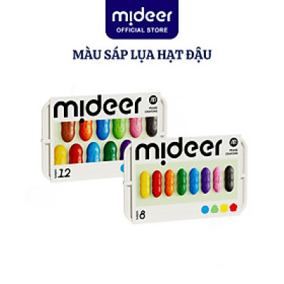 Màu sáp Lụa hạt Đậu Pease Crayons Mideer, Bút Sáp Màu Hữu Cơ An Toàn cho bé