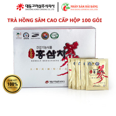 Trà hồng sâm Daedong cao cấp chính hãng Hàn Quốc 3g x 100 gói
