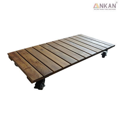 Kệ Gỗ Di Động ANKAN - Chịu Lực 150Kg, Di Chuyển Dễ Dàng, Thích Hợp Chậu Cây Và Trang Trí Nhà Cửa