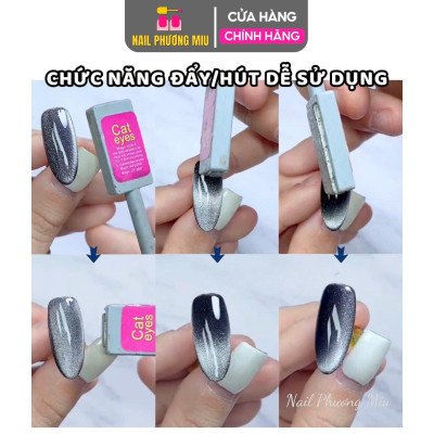 [Tổng Hợp] Nam Châm Tạo Mắt Mèo 2 Đầu Vuông Tròn, Nam Châm 5 in 1 Làm Nail, Nam Châm Chữ Nhật Hơ Sơn Gel Tạo Hiệu Ứng Lấp Lánh Nữ Women