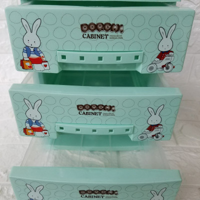 Tủ Nhựa Song Long Mini 3 Tầng Đáng Yêu Cho Bé