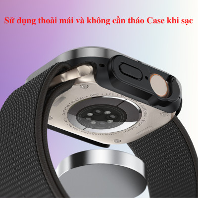 Ốp Case Bảo Vệ Viền Hợp Kim Dành Cho Apple Watch Ultra / Apple Watch Series, Kai.N Guard Case, Kết Hợp Lớp Đệm TPU - Hàng Chính Hãng