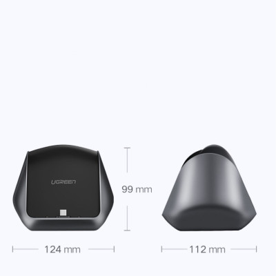 Hub USB-C đa năng mở rộng sang 3 cổng USB 3.0 và cổng HDMI kiêm chức năng giá đỡ, cốc sạc cho điện thoại thông minh UGREEN CM181 50515 - Hàng Chính Hãng