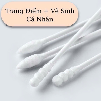 Hộp 200 Tăm Bông Ngoáy Tai 2 Đầu Xoắn Nhọn – Nhiều Màu Sắc, Tiện Dụng - HÀNG CHÍNH HÃNG MINIIN