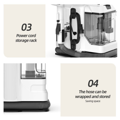 Máy giặt, máy hút bụi, lau sàn, bề mặt Sofa, nệm, thảm, ga giường dạng cầm tay cao cấp DSP Nga - Mã KD2041