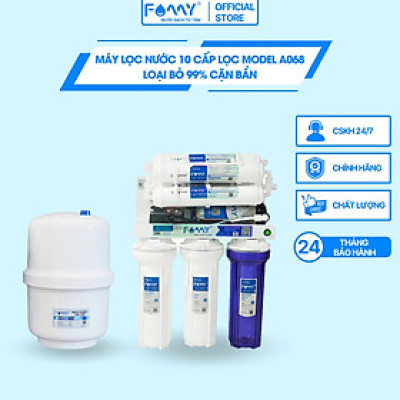 Máy Lọc Nước 10 Cấp Lọc Famy - Model A068 - Hàng Chính Hãng - Lắp Đặt Gầm Bếp, Không Gian Nhỏ