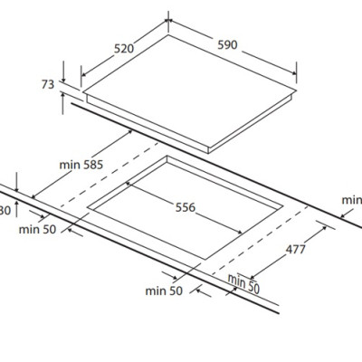 Bếp 3 Lò Điện Từ Nagakawa UltraSlim NK3C06M - Hàng Chính Hãng