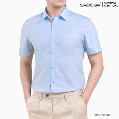 Áo Sơ Mi Nam Sadoga Chất Liệu Cao Cấp Ngắn Tay,Chất liệu thoáng mát, nhanh khô T9003