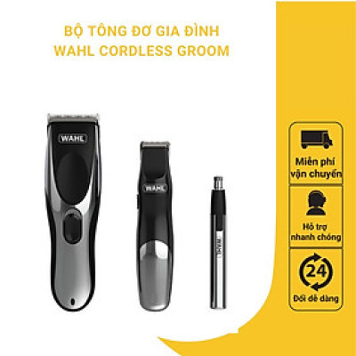 Bộ tông đơ dành cho gia đình WAHL Cordless Groom Pro đủ bộ 23 chi "Hàng chính hãng"