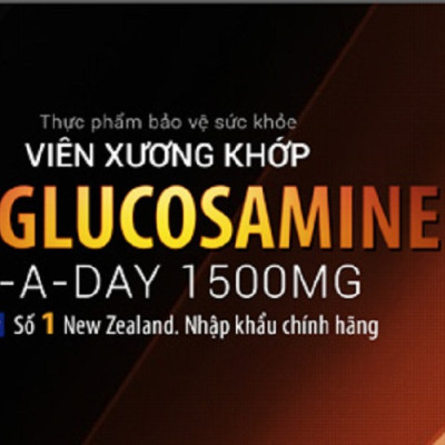 Bộ sản phẩm 3  hộp viên uống bổ xương khớp glucosamine nhập khẩu chính hãng New Zealand GO GLUCOSAMINE 1-A-DAY 1500mg (30 viên) giúp tăng dịch khớp, giảm thoái hóa khớp, khô khớp, cứng khớp; giúp xương sụn khớp khỏe mạnh