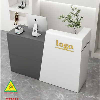 QUẦY LỄ TÂN, QUẦY TIẾP TÂN, QUẦY TÍNH TIỀN, QUẦY THU NGÂN QTT417 - Nội thất lắp ráp Viễn Đông Adv