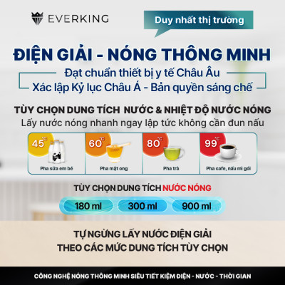 Máy Lọc Nước Điện Giải iON Kiềm EVERKING EKSignature-125 - Hàng Chính Hãng