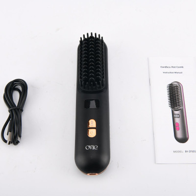 Lược điện chải tóc không dây OVIE S2-Plus bổ sung 50 triệu ion âm giúp dưỡng tóc thẳng mượt tóc, massage da đầu hiệu quả