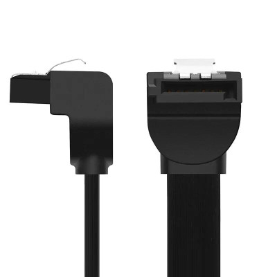 Ugreen UG30797US217TK 0.5M màu Đen Cáp truyền dữ liệu SATA 3.0 đầu gập 90 độ cao cấp - HÀNG CHÍNH HÃNG