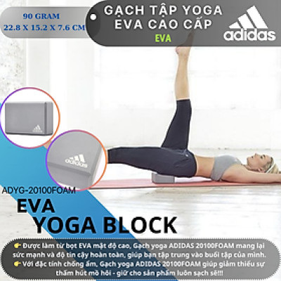 Gạch Tập Yoga Chính Hãng ADIDAS ADYG-20100FOAM EVA Yoga Block (1 Viên)