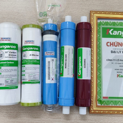 Combo 6 lõi lọc nước Kangaroo hàng chính hãng cho máy KG103A, KG103KV, KG103 VTU
