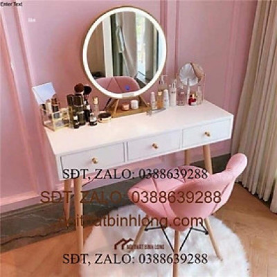 Bàn trang điểm chân sồi BT67