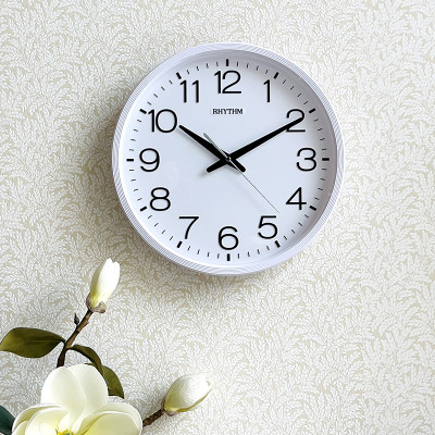 Đồng hồ treo tường Nhật Bản Rhythm CMG494NR03 Kt 36.0 x 4.4cm, 855g Vỏ nhựa. dùng PIN