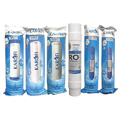 Combo 6 lõi lọc nước Karofi hàng chính hãng dùng cho máy lọc nước Karofi HCV200RO