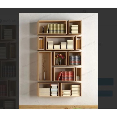 Bộ 12 Kệ Sách Treo Tường Tundo CTBST12 KT 180 x 105 x 20cm
