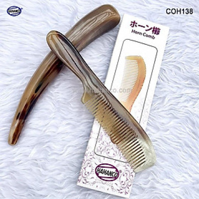Lược sừng Thân dài thon gọn rất đẹp (Size: L - 19cm) COH138 - Lược sừng xuất Nhật - Chăm sóc tóc
