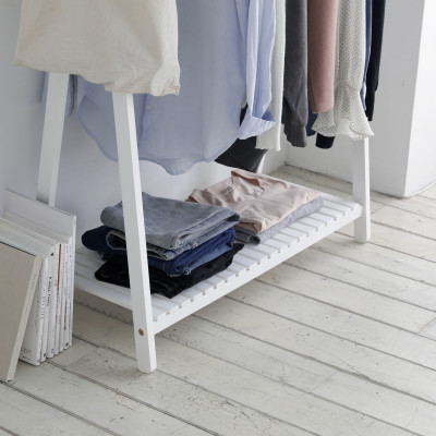 GIÁ TREO QUẦN ÁO CHỮ A GỖ ĐA NĂNG 1 TẦNG SIZE 1M - AHAN 1F 1M 