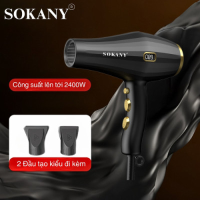 Máy sấy tóc ion âm SOKANY SK-14016 công suất lớn lên đến 2400W, khô nhanh tức thì, phù hợp với mọi loại tóc, bảo vệ tóc khỏi hư tổn -HÀNG CHÍNH HÃNG