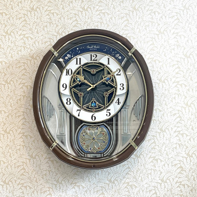 Đồng hồ treo tường Nhật Bản Rhythm Magic Motion 4MH450WU06 – Kt 40.5 x 47.0 x 10.5cm. Dùng Pin.