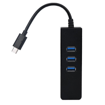 Hub Type C ra 1 cổng Lan + 3 cổng Usb 3.0 - Hàng Nhập Khẩu
