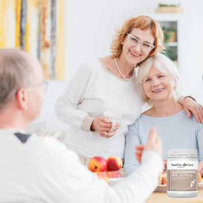 Glucosamine Úc Healthy Care HCL 1500mg Hỗ trợ giảm đau nhức xương khớp, tăng trưởng và hồi phục sụn, sản xuất chất nhầy cho khớp 400V - OZ Slim Store