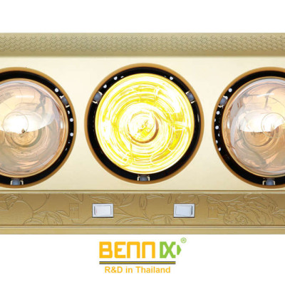 Đèn sưởi nhà tắm Bennix 3 bóng BN-3G - Hàng chính hãng